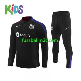FC Barcelona Kinder Schwarz Sweatshirts Anzüge 2024-2025